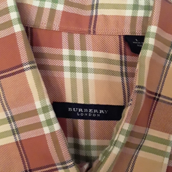 BURBERRY MEN'S SHIRT L - Picture 2 of 2